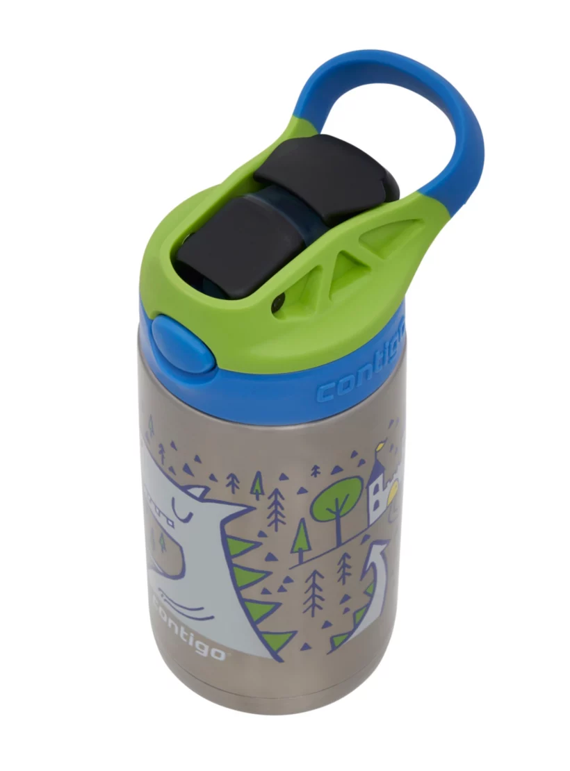 Contigo Easy Clean AUTOSPOUT™ Kids Vacuum-Insulated Water Bottle, 380 ml (Fire Dragon)